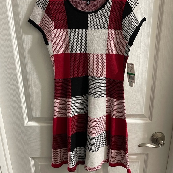 My Michelle Girls Plaid Checkered Dress - Red, Black, White - NWT - Picture 1 of 4